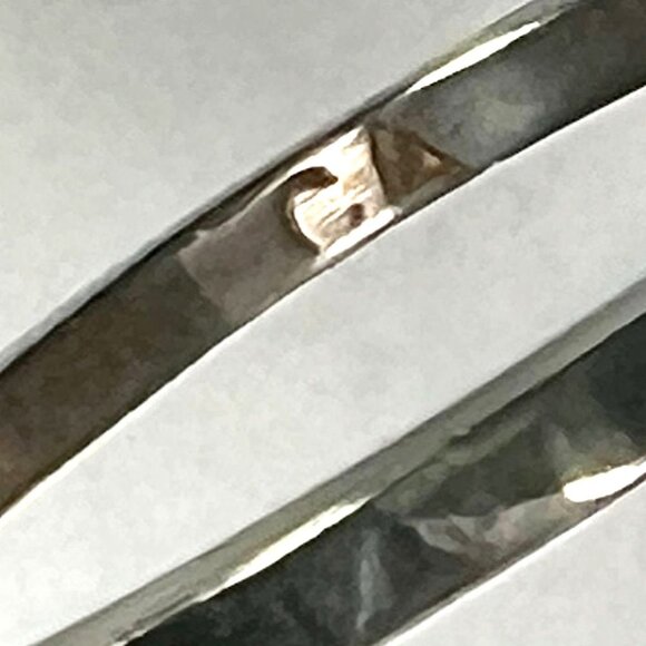 Vtg Sterling Silver Ring Purple Amethyst Gemstone Floral Design Sz 8.5 Art Deco - Picture 4 of 6